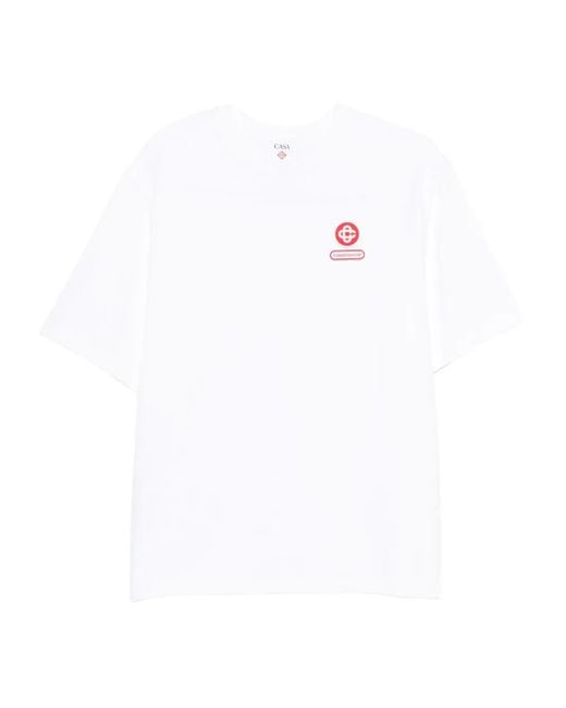 Casablanca T-Shirt mit Logo-Detail in White für Herren