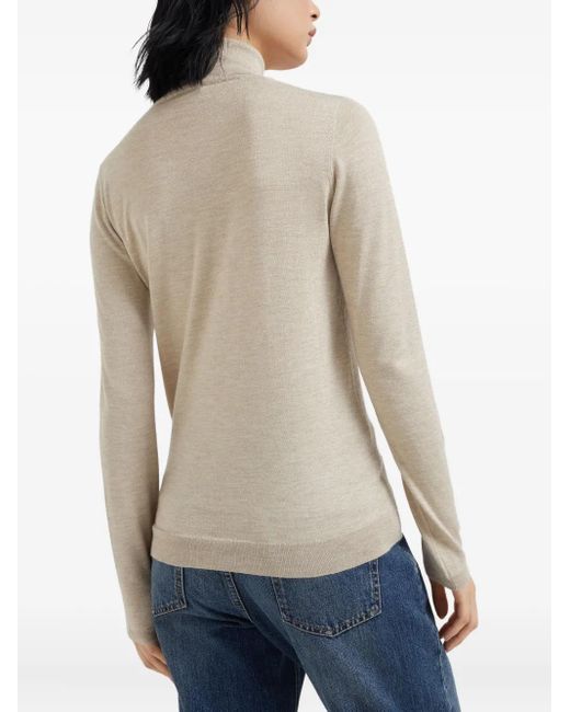 Brunello Cucinelli Multicolor Roll-Neck Knit Jumper