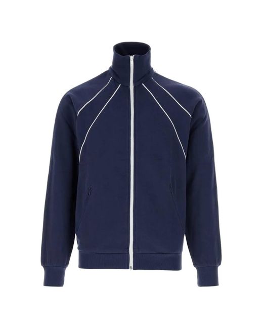 GIMAGUAS Blue Galan Piping-Detail Track Jacket for men
