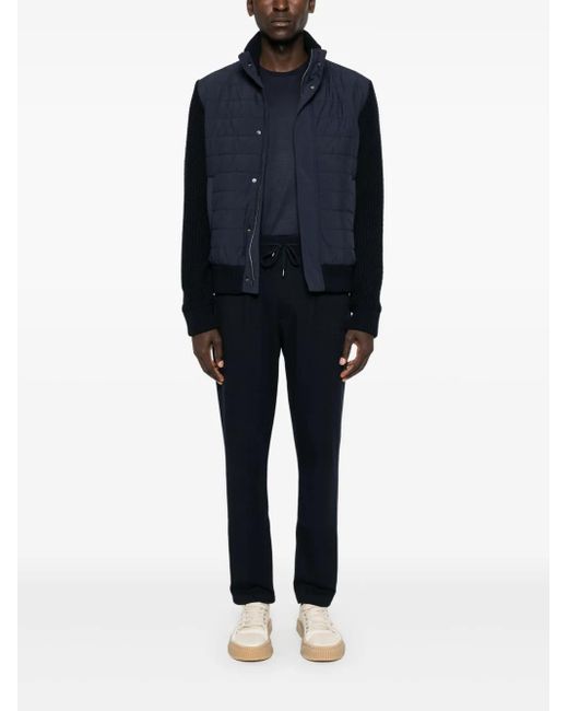 Herno Blue Padded-Panels Jacket for men