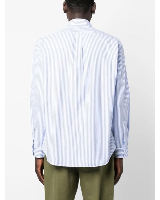 Polo Ralph Lauren Blue Striped Button-Up Shirt for men