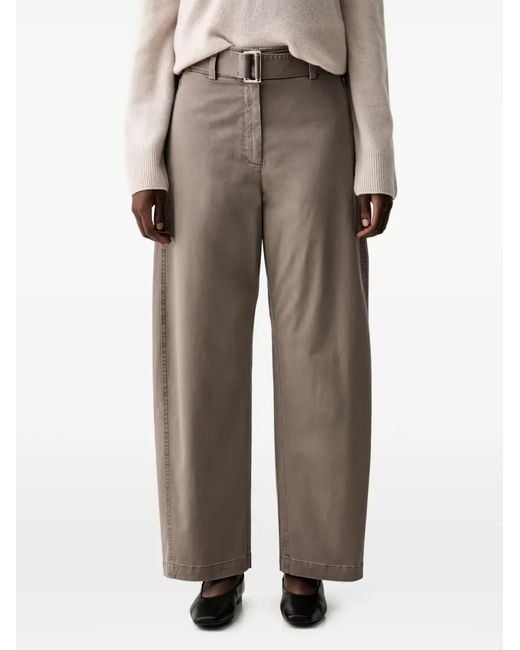 Marc O' Polo Natural Belted Wide-Leg Trousers