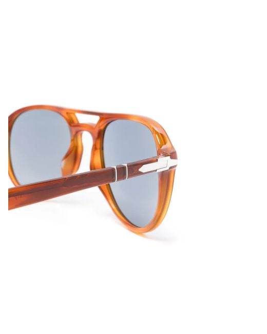 Persol Blue Pilot-Frame Sunglasses