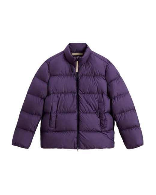 Plumífero con cuello alto Woolrich de hombre de color Purple