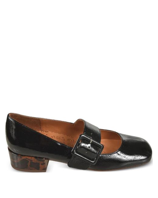 Chie Mihara Brown Unari Buckle-Detail Shoes