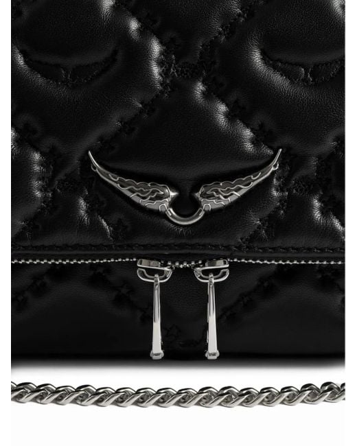 Zadig & Voltaire Black Rock Ii Quilted Chain Crossbody Bag