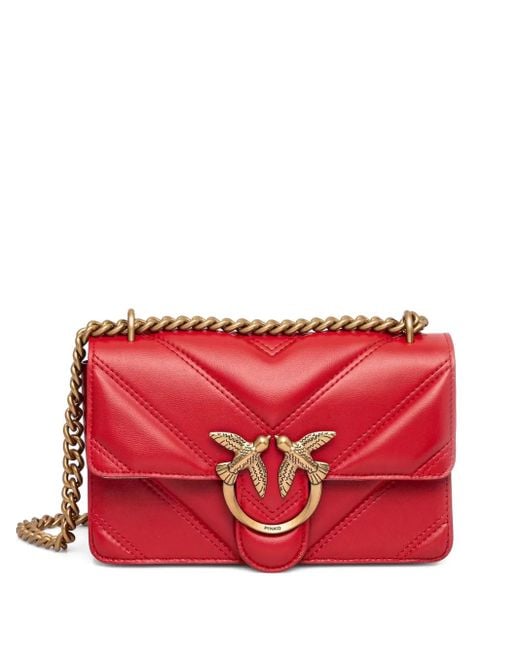 Pinko Love ショルダーバッグ ミニ Red