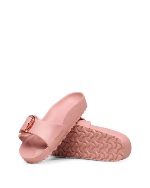 Birkenstock Pink Buckle-Fastening Slides