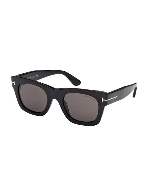 Tom Ford Gray Square-Frame Sunglasses