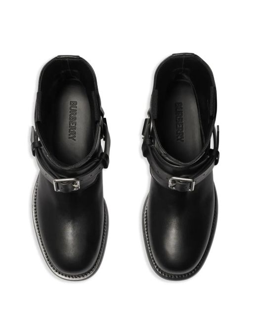 Burberry Black Cobble Boots