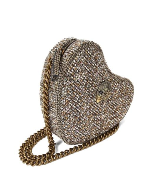 Kurt Geiger White Kensington Heart Shoulder Bag
