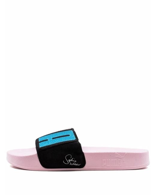 PUMA Pink X Sophia Webster Leadcat Suede Slides