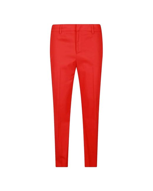 PT Torino Red Pressed-Crease Trousers