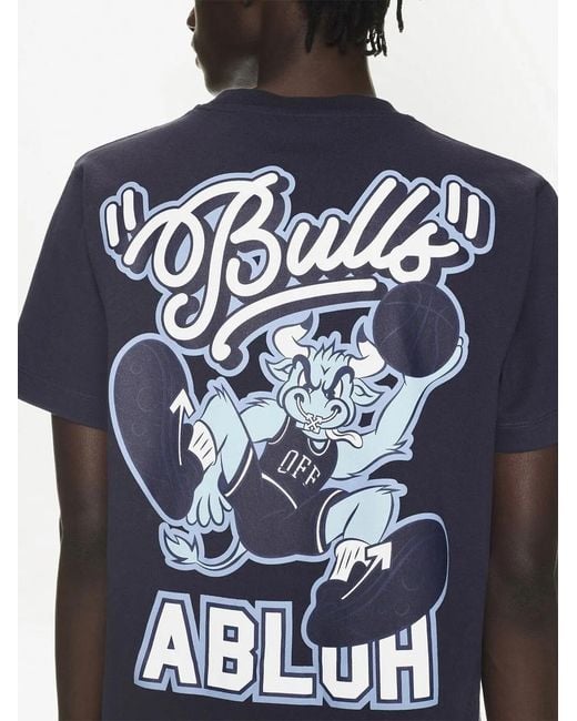 Off-White c/o Virgil Abloh Blue C/O Chicago Bulls T-Shirt