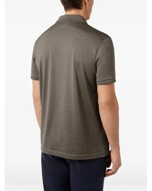 Paul & Shark Gray Short-Sleeve Polo Shirt for men
