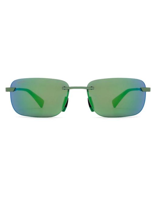 Maui Jim Green Square-Frame Sunglasses