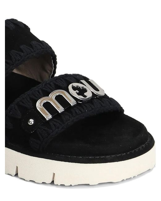 Mou Black Bio Sandals