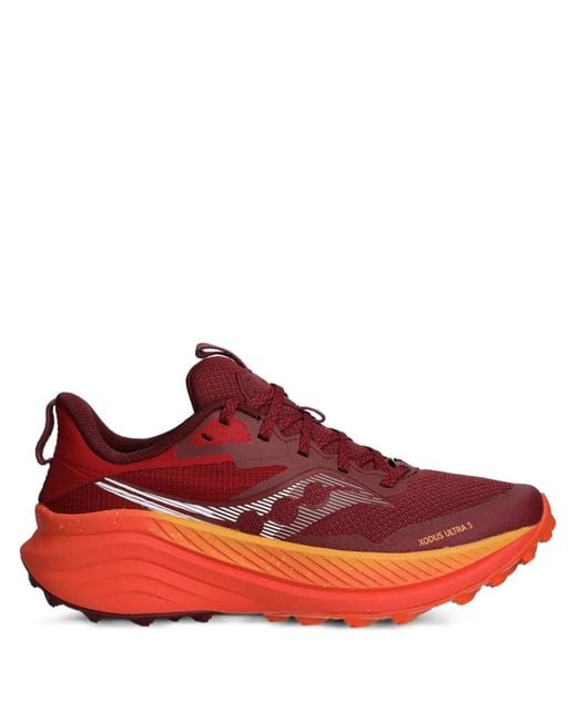 Saucony Red Xodus Ultra 3 Trail Running Sneakers