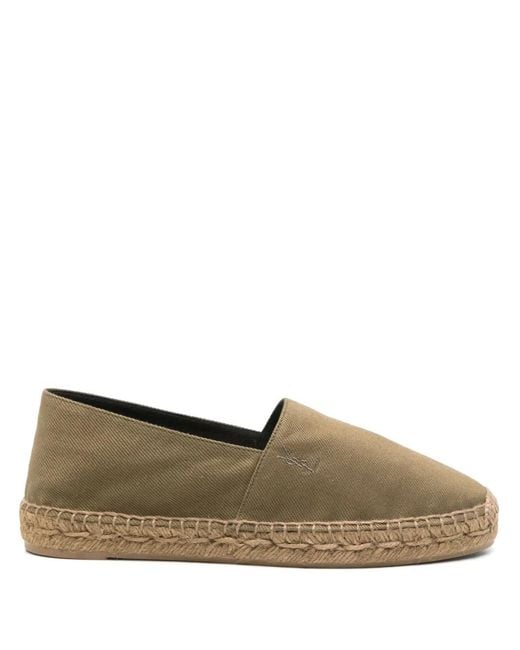 Saint Laurent Brown Cotton Espadrilles