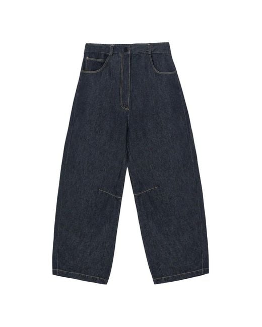 Cordera Blue Wide-Leg Jeans