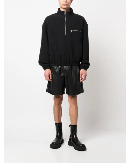 Rier Blue High-Neck Zip-Up Jacket for men