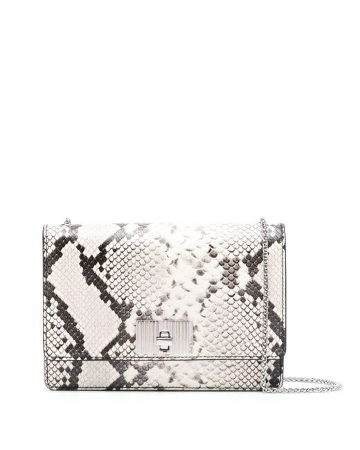 Paul Smith White Snake-print Leather Clutch Bag