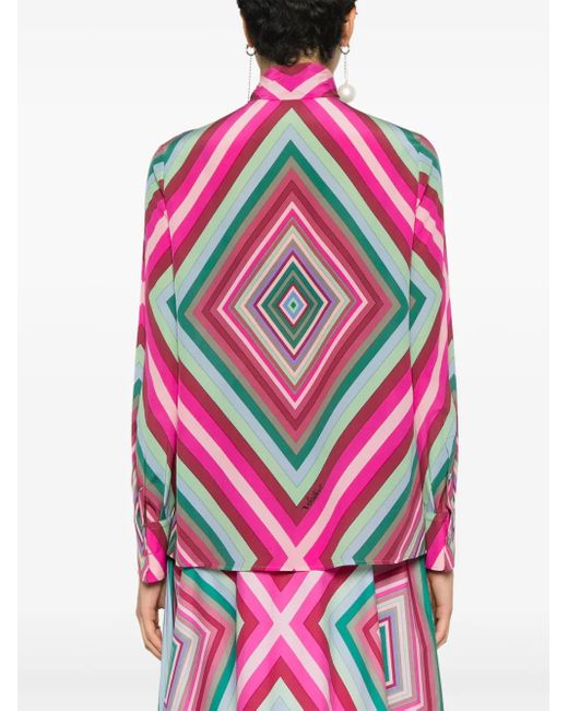 Valentino Garavani Pink Crepe Silk Blouse