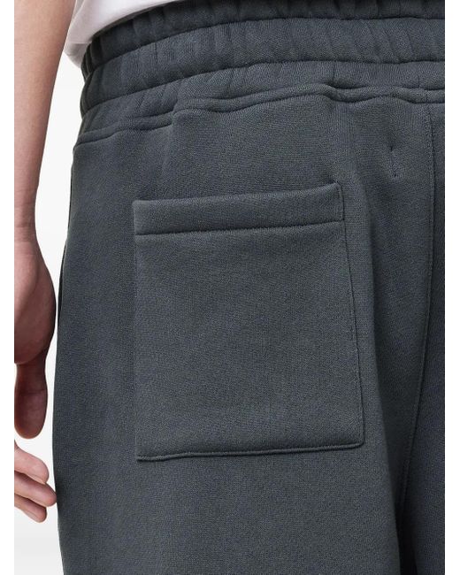 AllSaints Blue Logo-Embroidered Drawstring Track Shorts for men