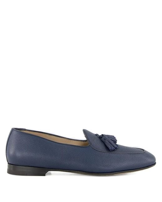 Manolo Blahnik Blue Lennox Tassel-Detail Loafers for men