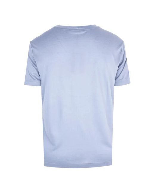Zimmerli of Switzerland Blue Short-Sleeve T-Shirt for men
