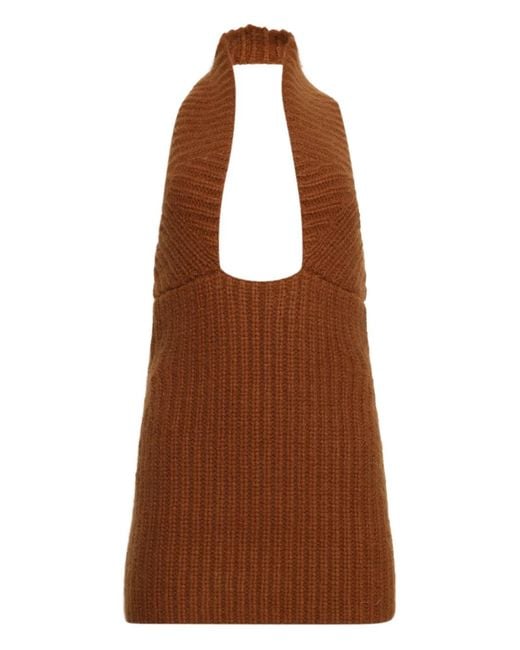 Christopher Esber Brown Lennox Mini Dress