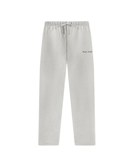 Manière De Voir Gray Js003 Signature Wide Leg Joggers