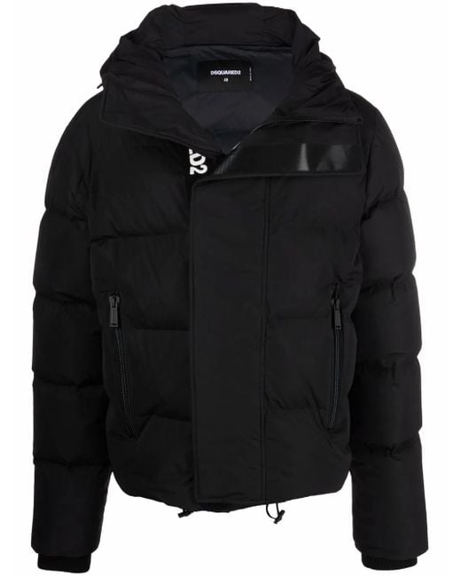 DSquared² Black Nylon Down Jacket for men