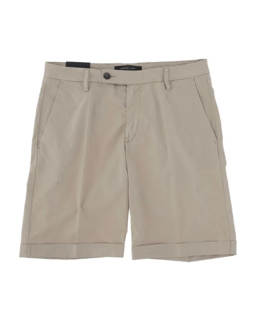 Michael Coal Gray Cotton-Blend Shorts for men