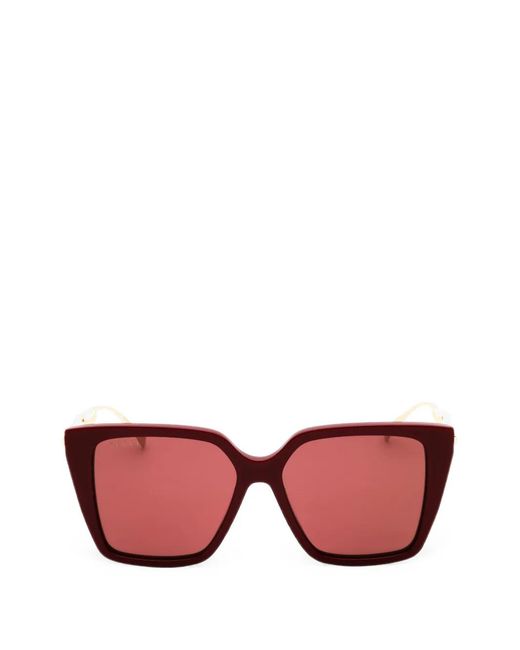Gucci Pink Geometric-Frame Sunglasses