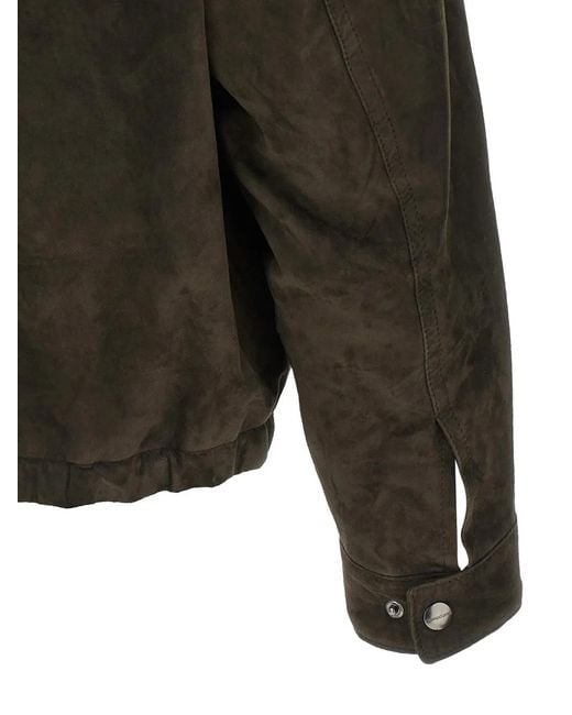 Giorgio Brato Green Suede Jacket for men