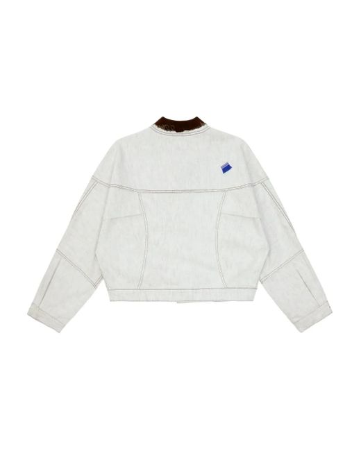 Adererror White Denim Jacket for men