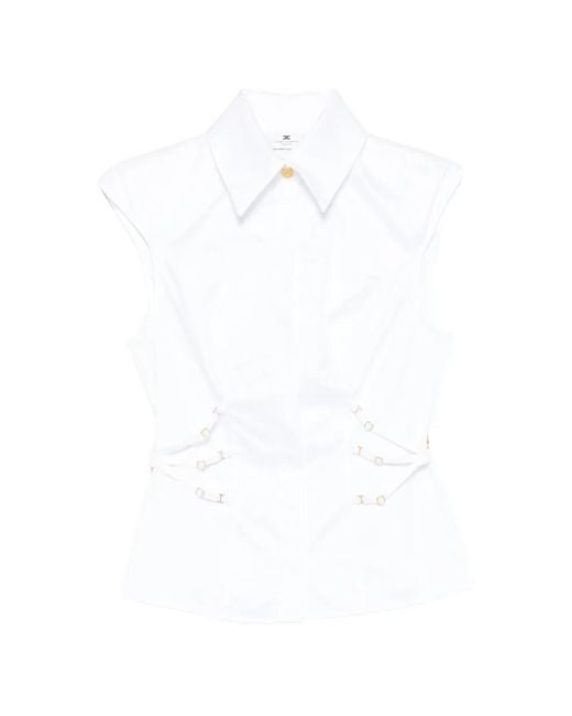 Elisabetta Franchi White Cotton Shirt