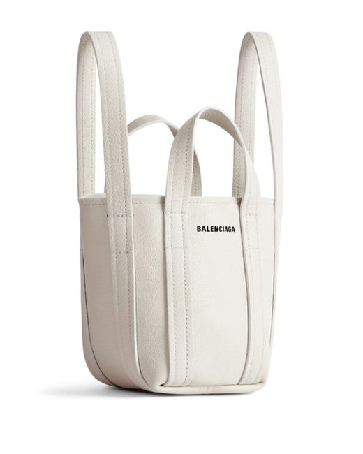 Balenciaga White Mini Everyday 2.0 Shoulder Tote Bag