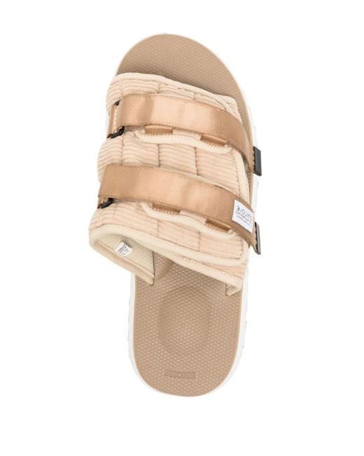 Suicoke Natural Moto-Shellab Logo-Patch Sandals