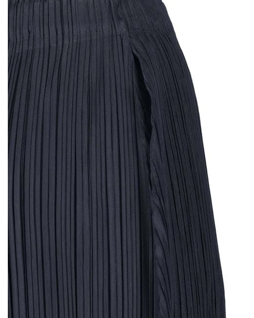 Pleats Please Issey Miyake Blue Pleated Trousers