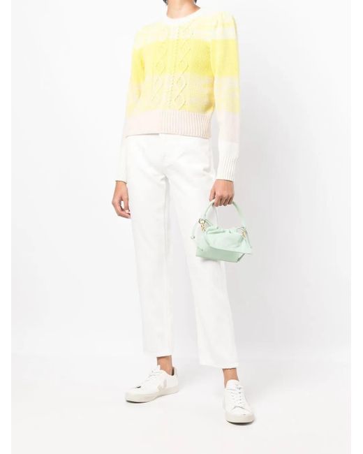 Won Hundred White Cropped Straight-Leg Jeans