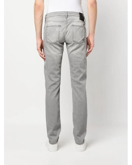 Incotex Gray Regular Straight-Leg Jeans for men