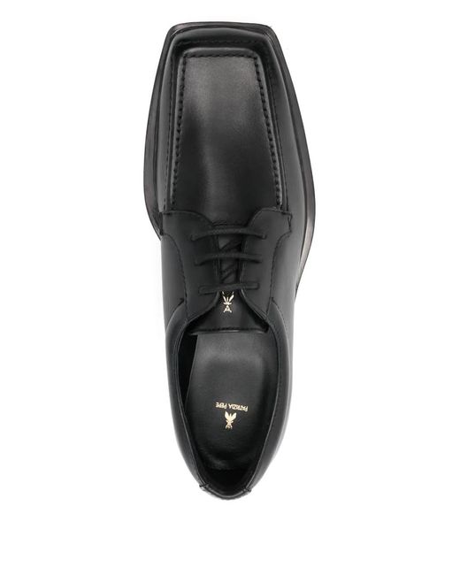 Patrizia Pepe Black 45Mm Leather Derby Shoes