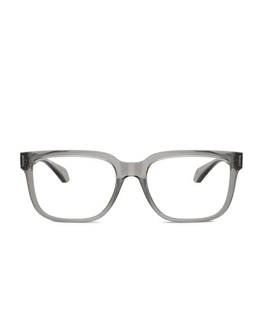 Versace Brille Mit Eckigem Gestell in Gray für Herren