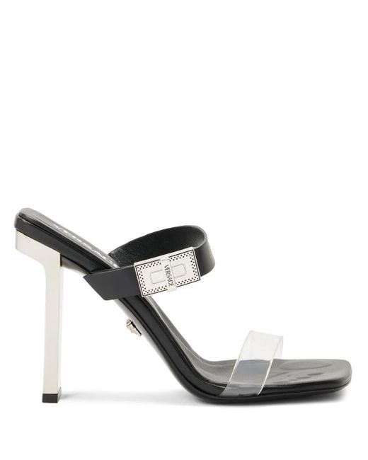 Versace White Calf Leather Sandals