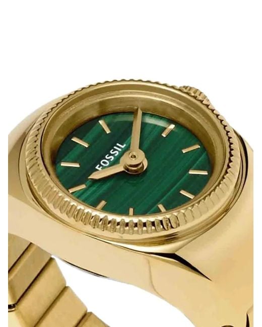 Fossil Metallic Watch Ring 15Mm Watch