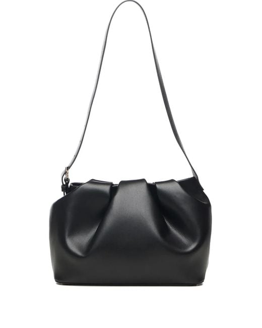 THEMOIRÈ Black Buckle Shoulder Bag