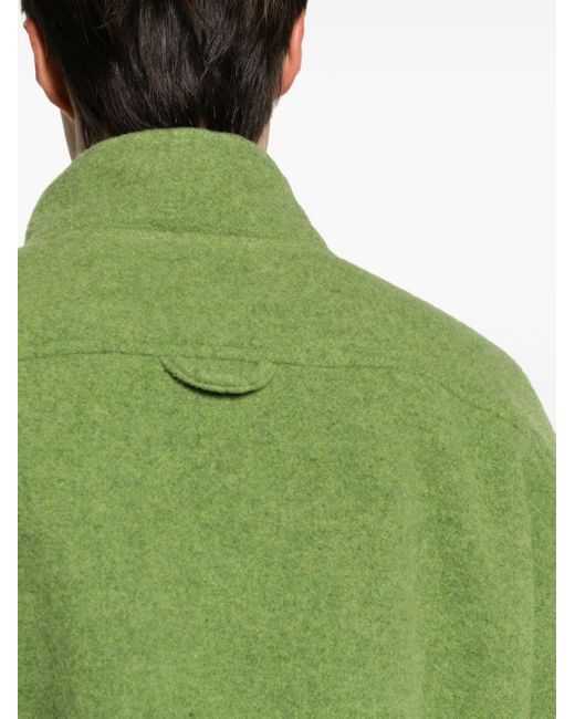 Rier Fleece-Sweatshirt mit halblangem Reißverschluss in Green für Herren