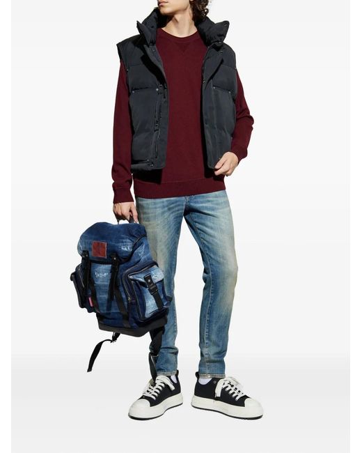 DSquared² Red Raglan-Sleeve Sweater for men